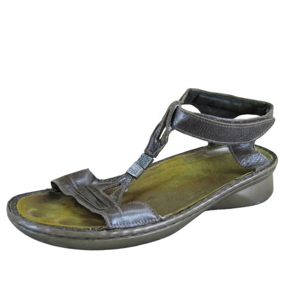 Naot Women's T-Strap Brown Leather Sz 9 Medium Used 2025